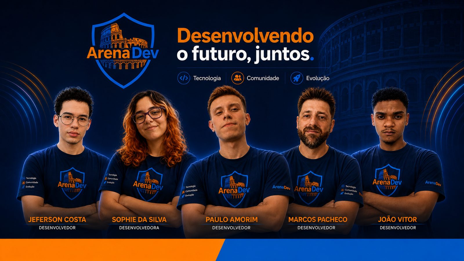 Equipe do projeto Arena Dev